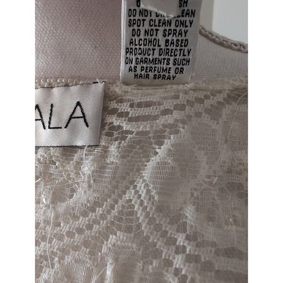 Vintage Scala beaded lace feminine pearl layering cardigan coverup XL - Picture 11 of 11